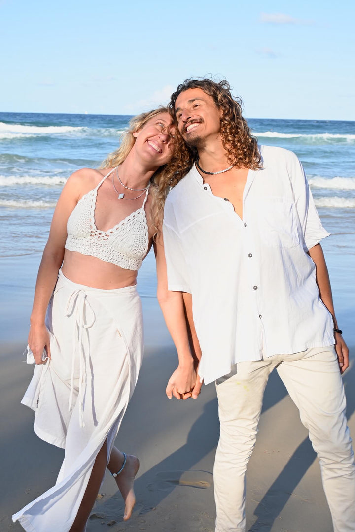 Courage - Aquamarine Men's Necklace