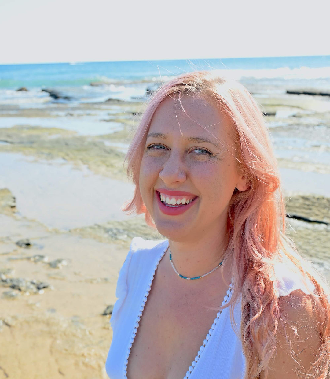 One Of A Kind Atlantis Apatite & Moonstone Gold Necklace