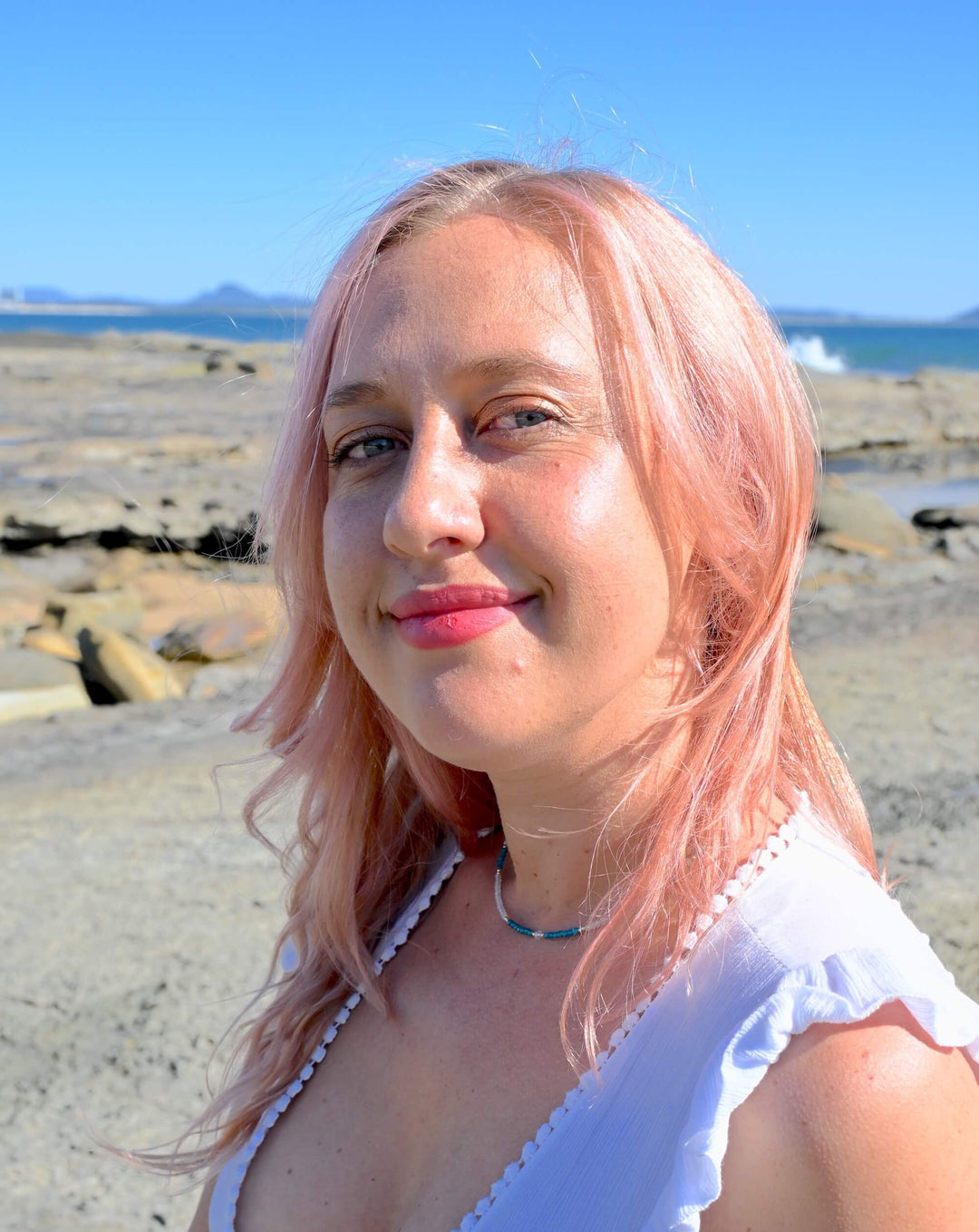 One Of A Kind Atlantis Apatite & Moonstone Gold Necklace