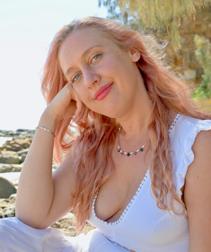 One Of A Kind Tourmaline & Pearl Gold Necklace