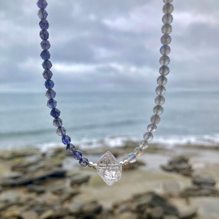 Made Of Magic Herkimer Diamond, Iolite & Labradorite Necklace