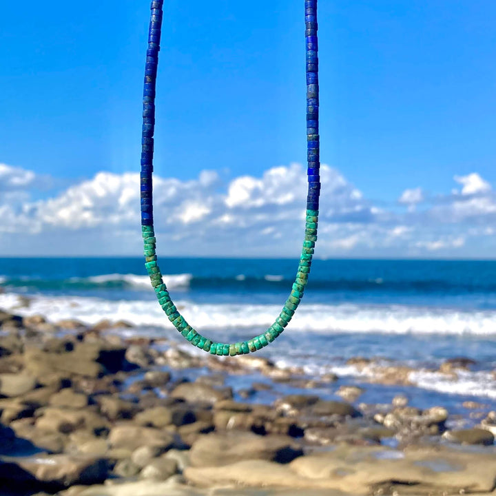 African Turquoise & Lapis Lazuli Necklace