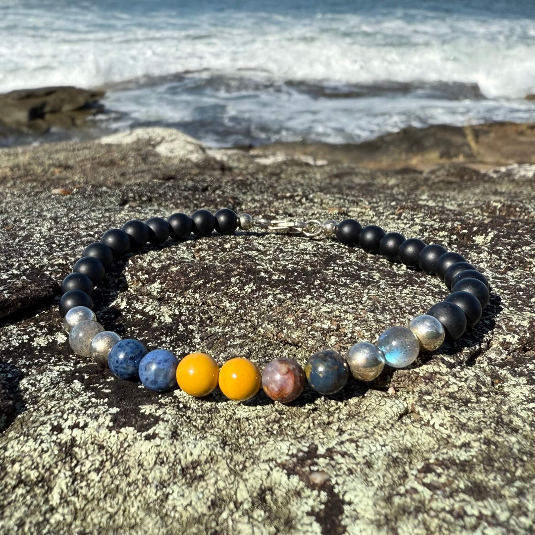 Phoenix Rising Men's Sterling Silver Bracelet