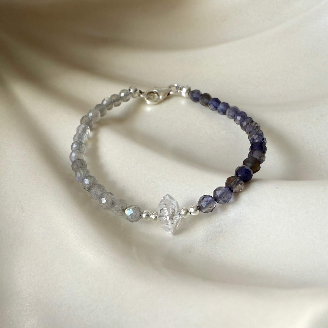 Made Of Magic Herkimer Diamond, Iolite & Labradorite Bracelet