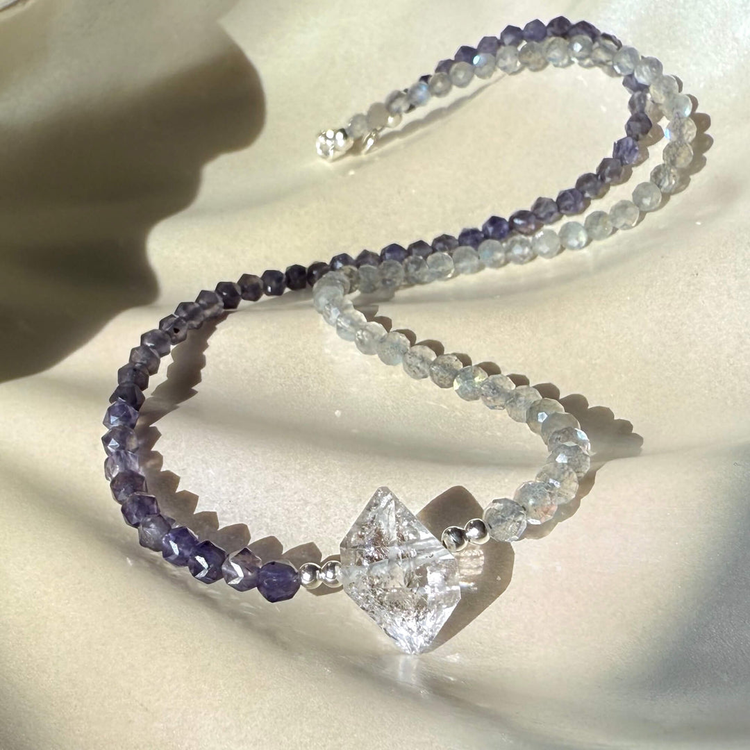 Made Of Magic Herkimer Diamond, Iolite & Labradorite Necklace