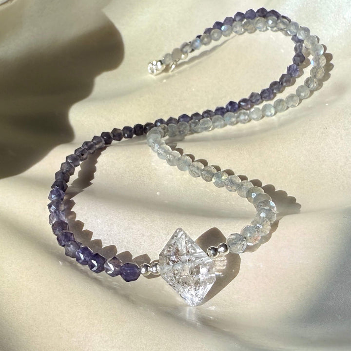 Made Of Magic Herkimer Diamond, Iolite & Labradorite Necklace