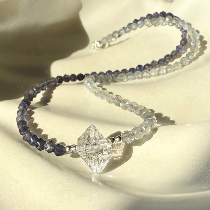 Made Of Magic Herkimer Diamond, Iolite & Labradorite Necklace