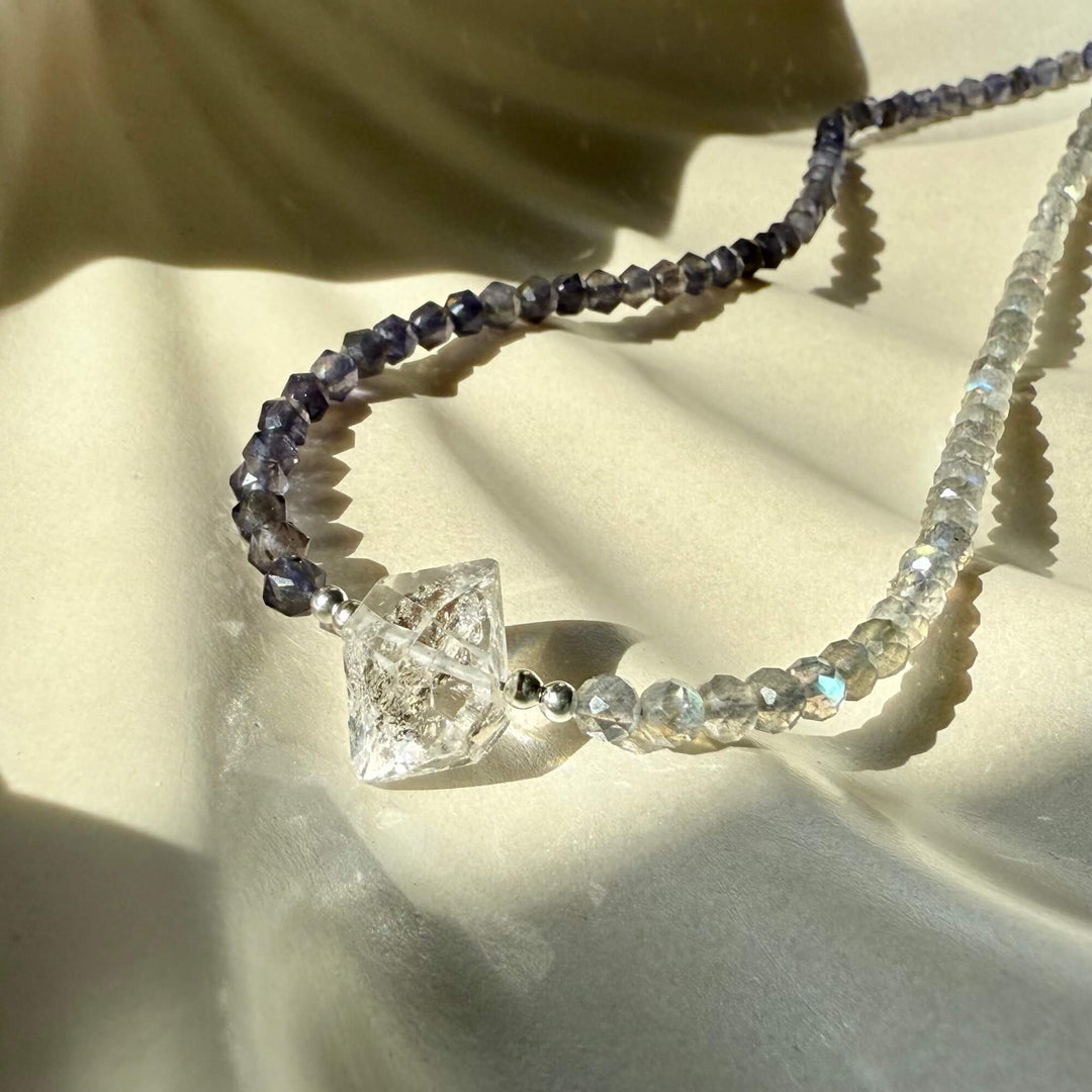 Made Of Magic Herkimer Diamond, Iolite & Labradorite Necklace