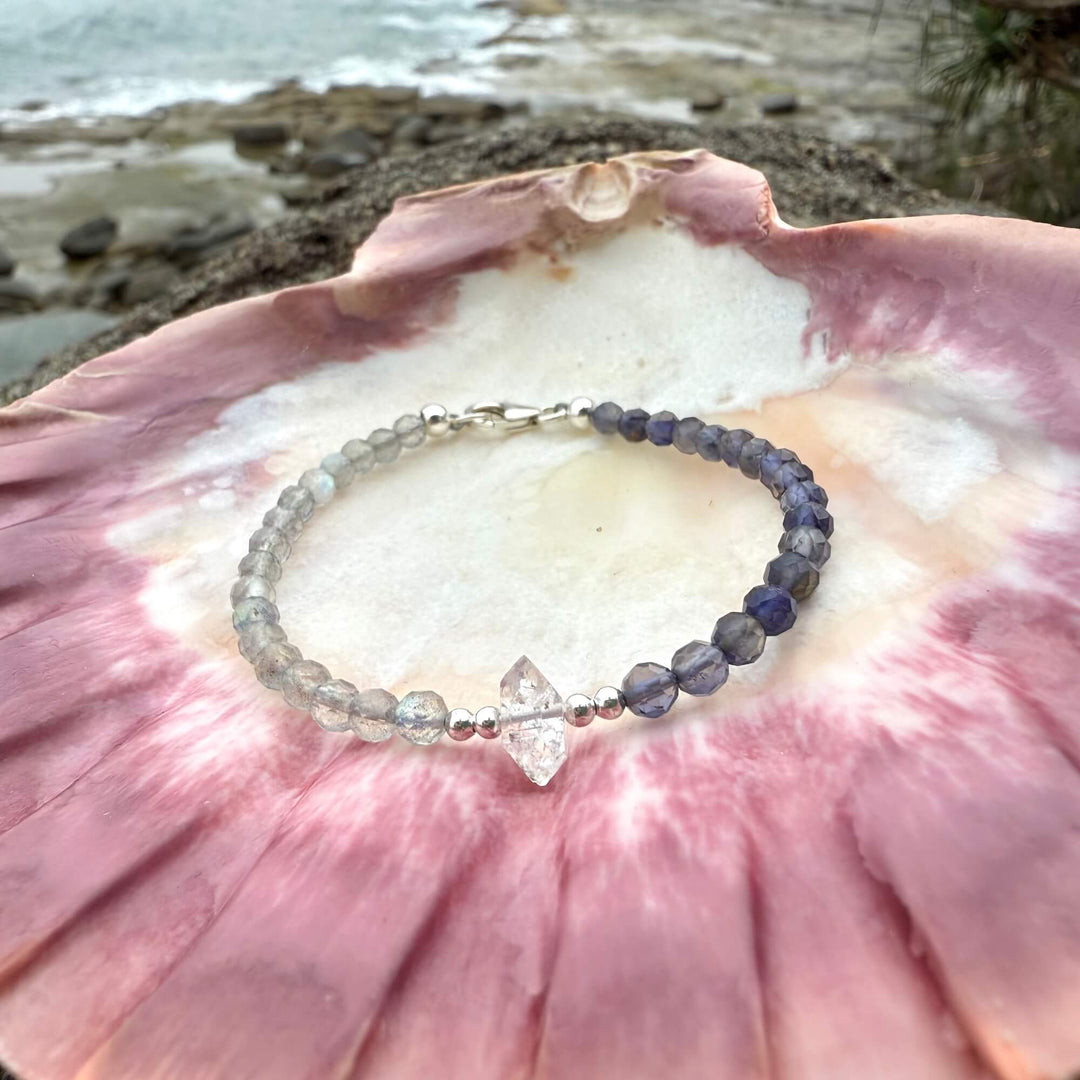 Made Of Magic Herkimer Diamond, Iolite & Labradorite Bracelet