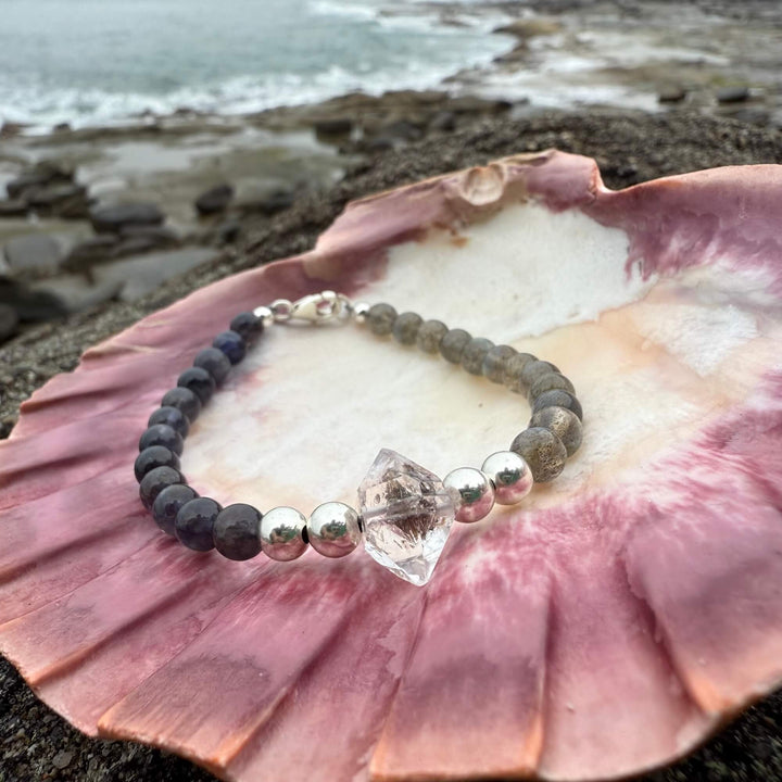 Made Of Magic Herkimer Diamond, Iolite & Labradorite Bracelet