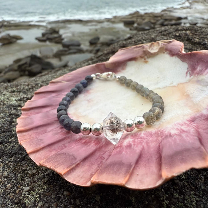 Made Of Magic Herkimer Diamond, Iolite & Labradorite Bracelet