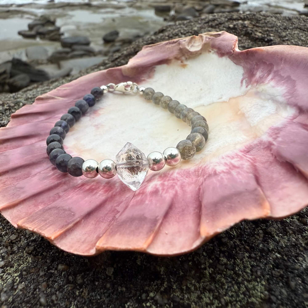 Made Of Magic Herkimer Diamond, Iolite & Labradorite Bracelet