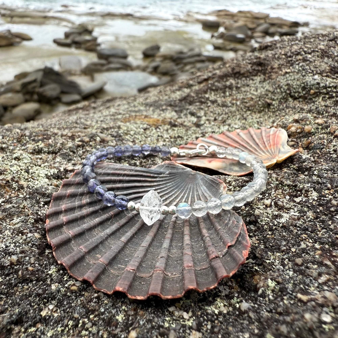 Made Of Magic Herkimer Diamond, Iolite & Labradorite Bracelet