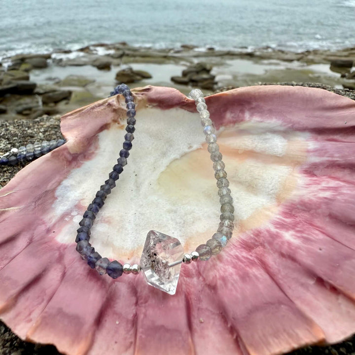 Made Of Magic Herkimer Diamond, Iolite & Labradorite Necklace