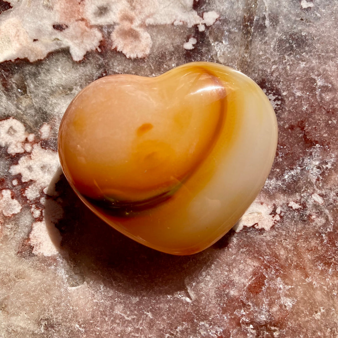 Carnelian Crystal Heart