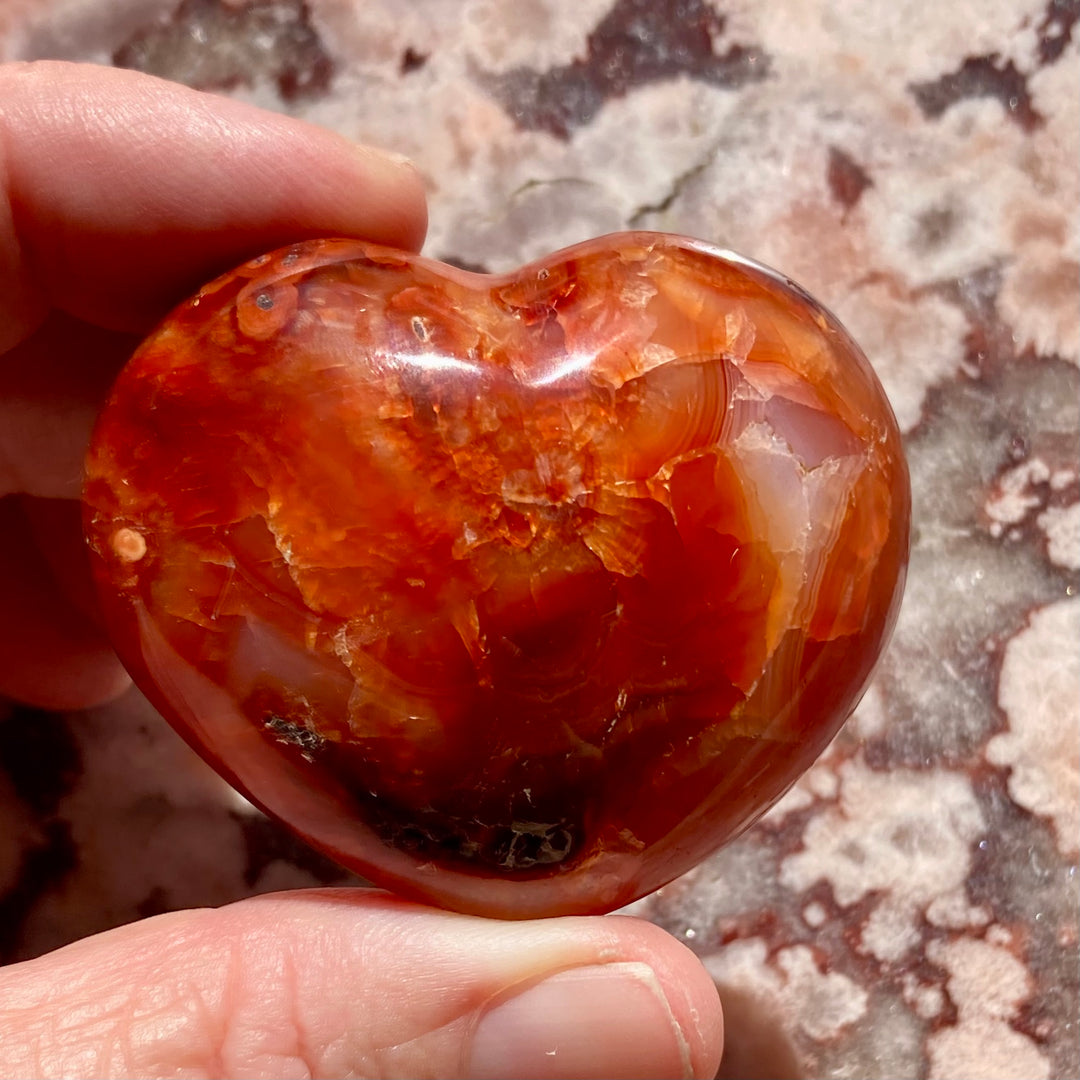 Carnelian Crystal Heart