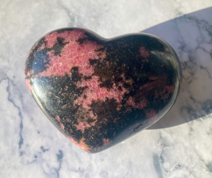 Rhodonite Crystal Heart