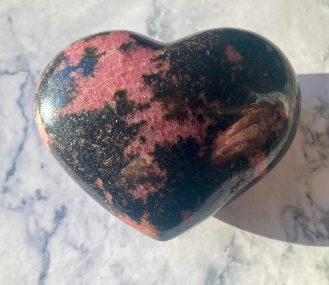 Rhodonite Crystal Heart
