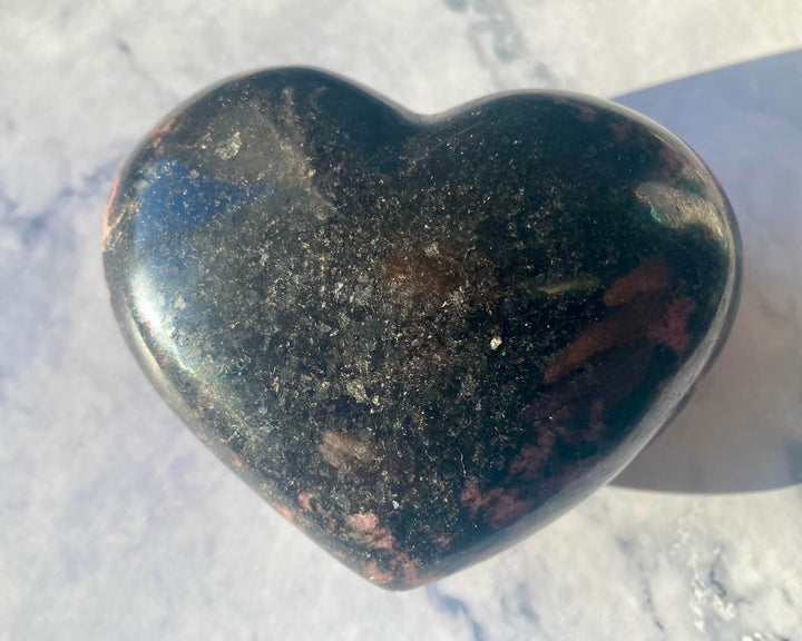 Rhodonite Crystal Heart