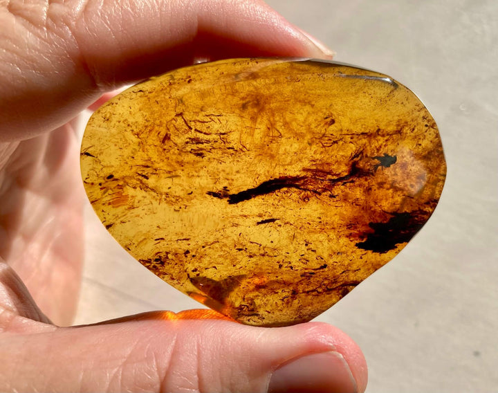 Amber Crystal Specimen