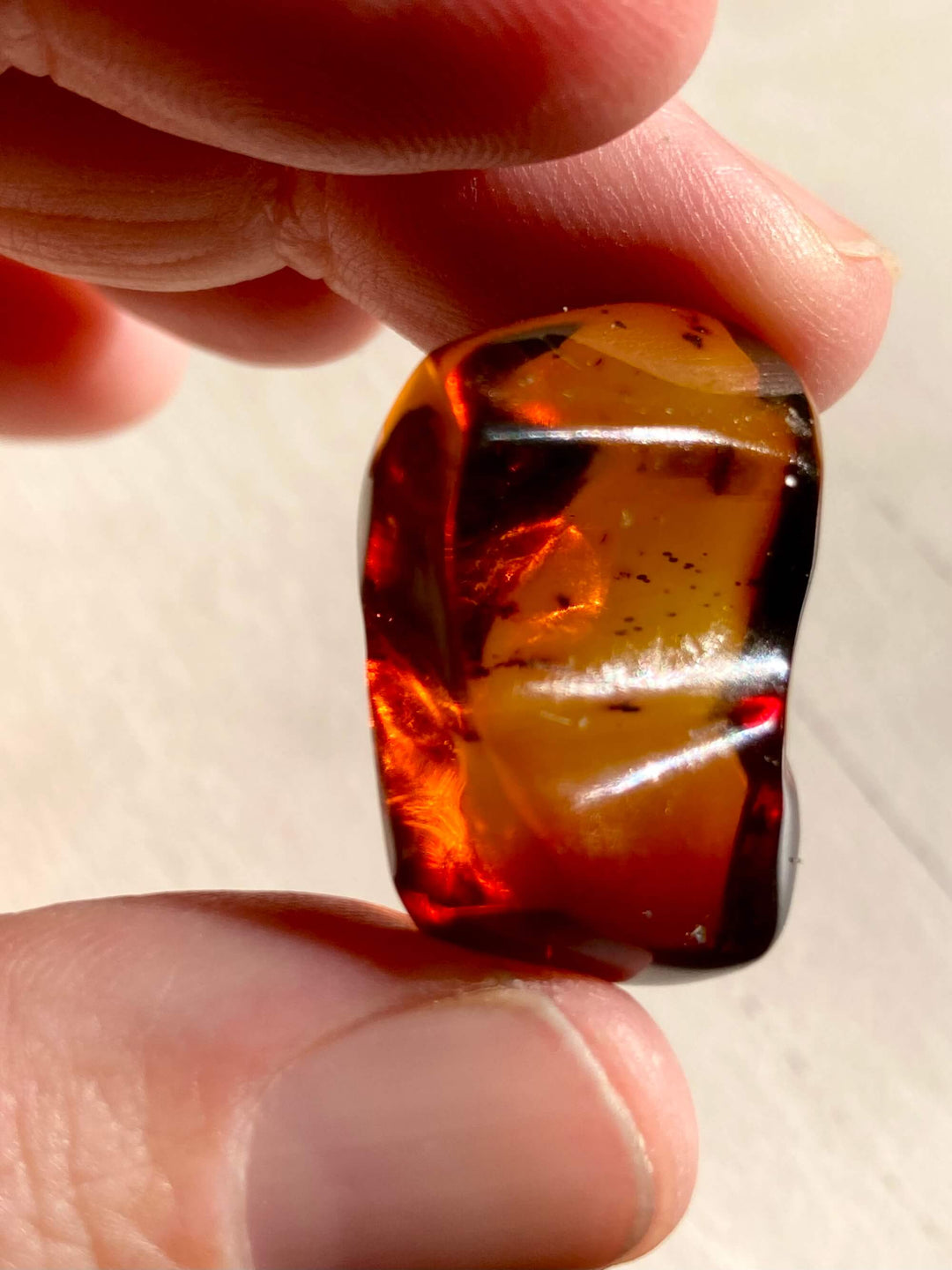 Amber Crystal Specimen (Rare Red Mayan Amber)