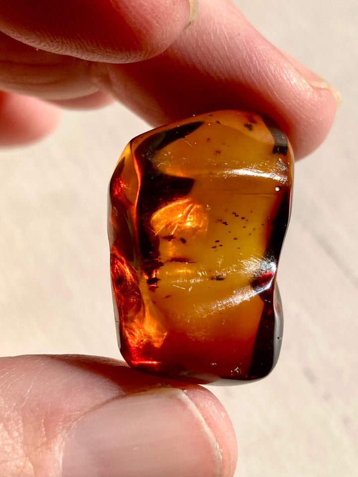 Amber Crystal Specimen (Rare Red Mayan Amber)