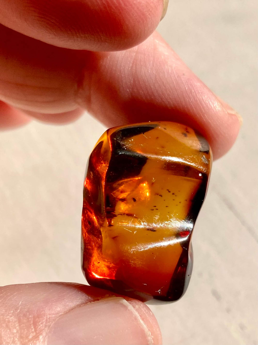 Amber Crystal Specimen (Rare Red Mayan Amber)