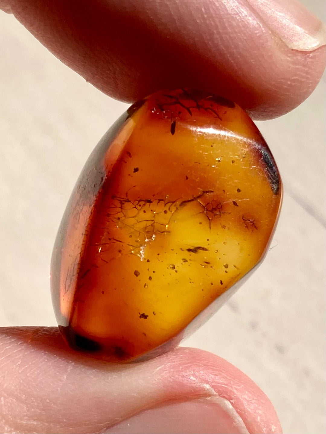 Amber Crystal Specimen (Rare Red Mayan Amber)