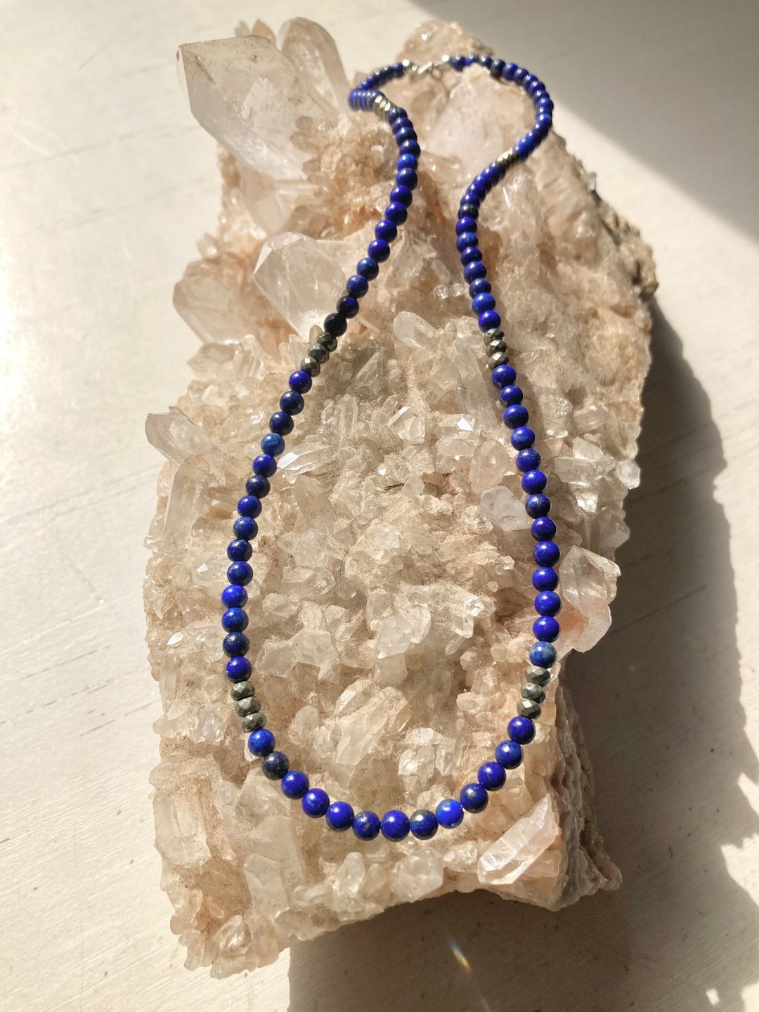 Lapis Lazuli & Pyrite Necklace