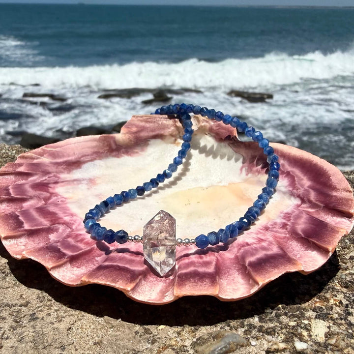 Kyanite and Herkimer Diamond One Of A Kind Necklace