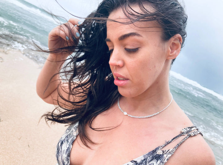 Aquamarine & Pearl Necklace