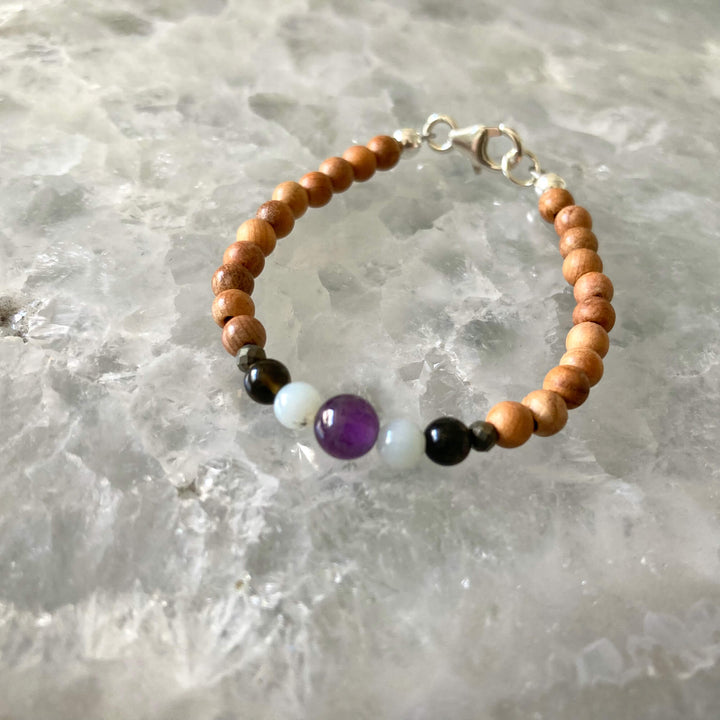Aquarius Boys Zodiac Crystal Bracelet