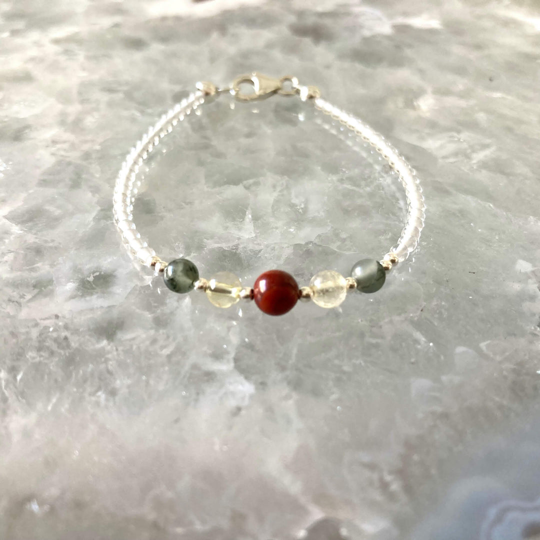 Aries Girls Zodiac Crystal Bracelet