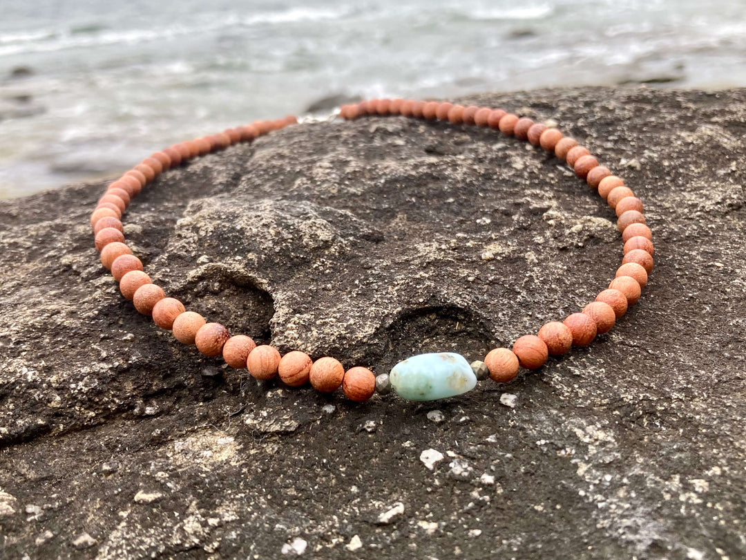 Big Kahuna - Larimar Men's Necklace