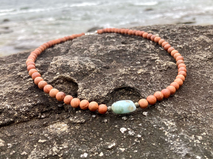 Big Kahuna - Larimar Men's Necklace