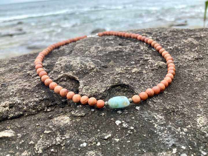 Big Kahuna - Larimar Men's Necklace