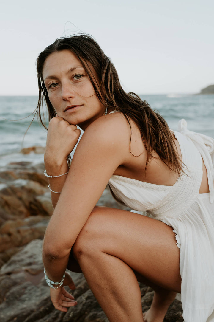 Moonstone & Larimar Bracelet