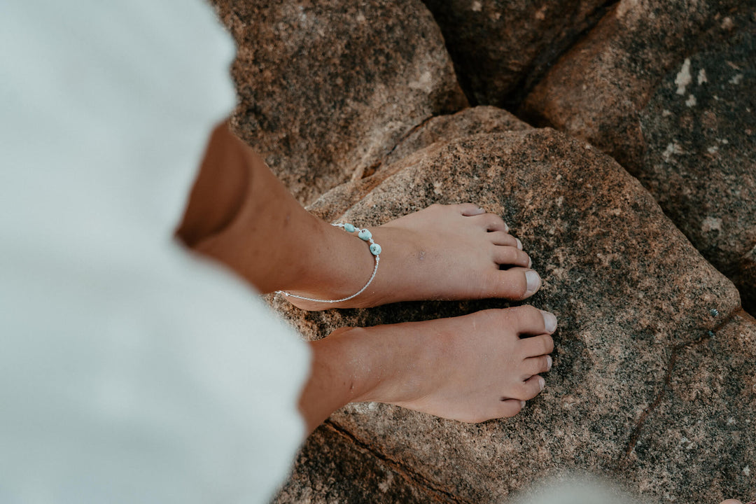 Larimar & Moonstone Anklet