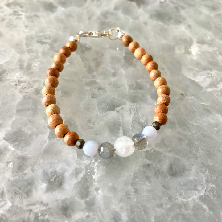 Gemini Zodiac Wooden Bracelet