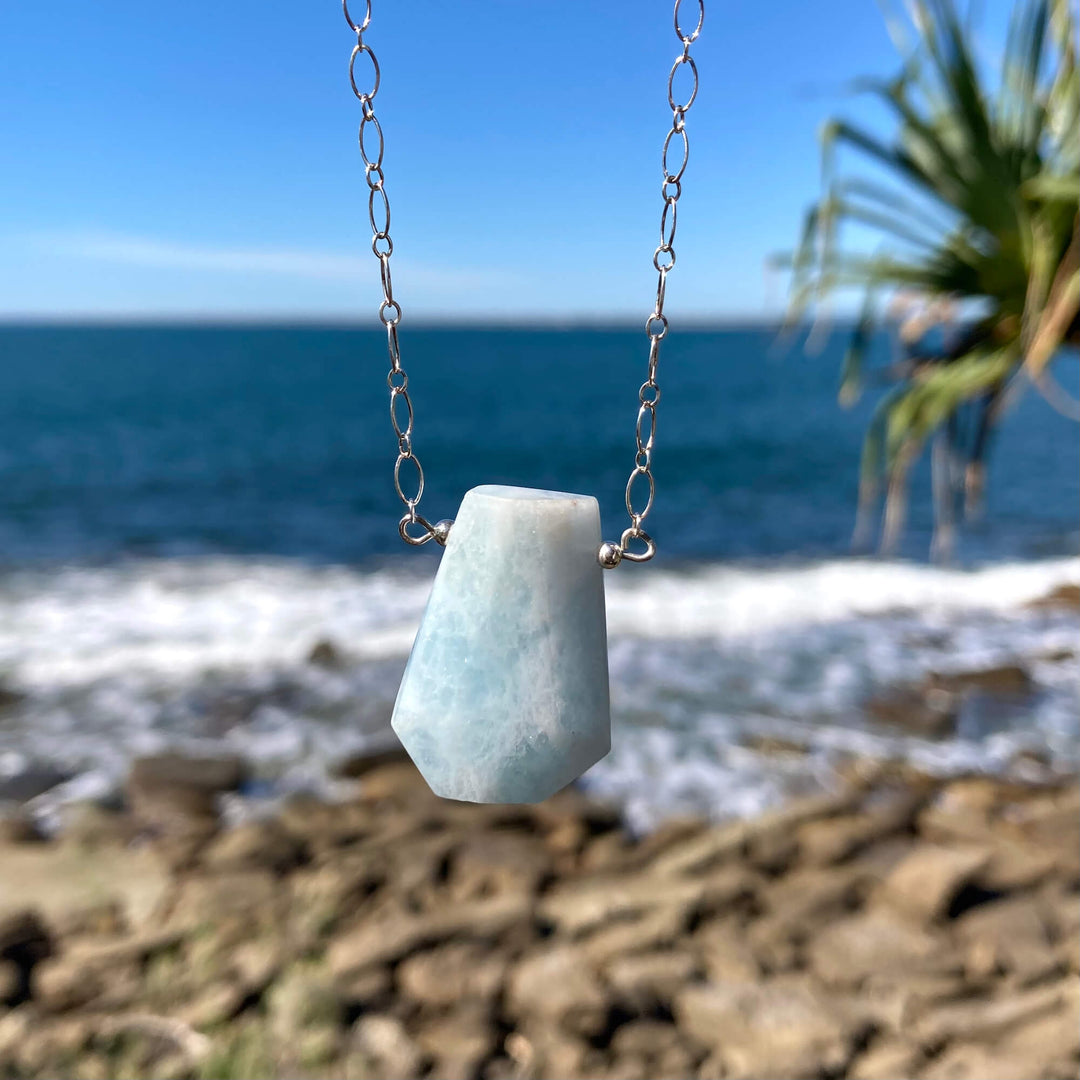 I Am Courageous, Aquamarine Necklace