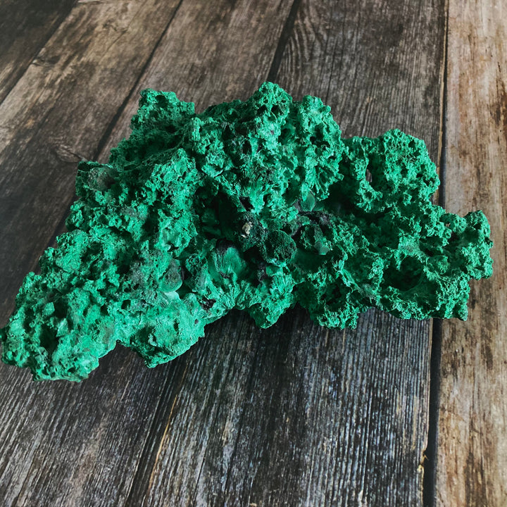Silky Malachite Crystal Specimen