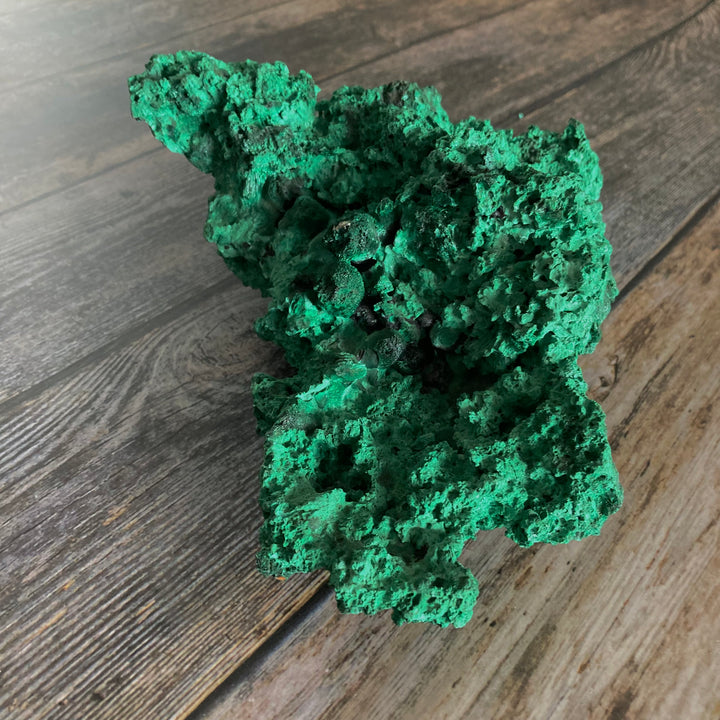 Silky Malachite Crystal Specimen