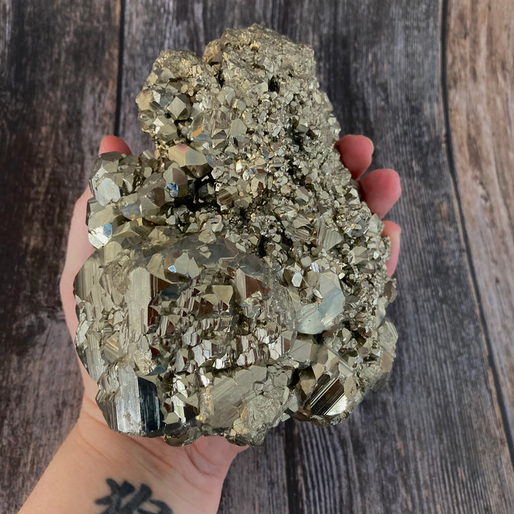XL Pyrite Crystal Cluster