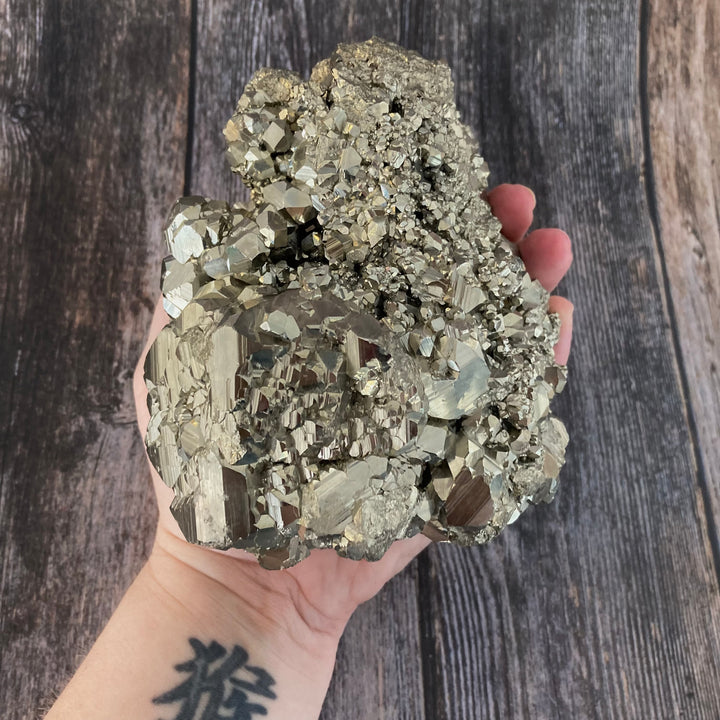 XL Pyrite Crystal Cluster