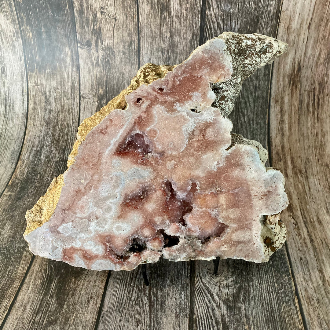 Pink Amethyst Crystal Slice