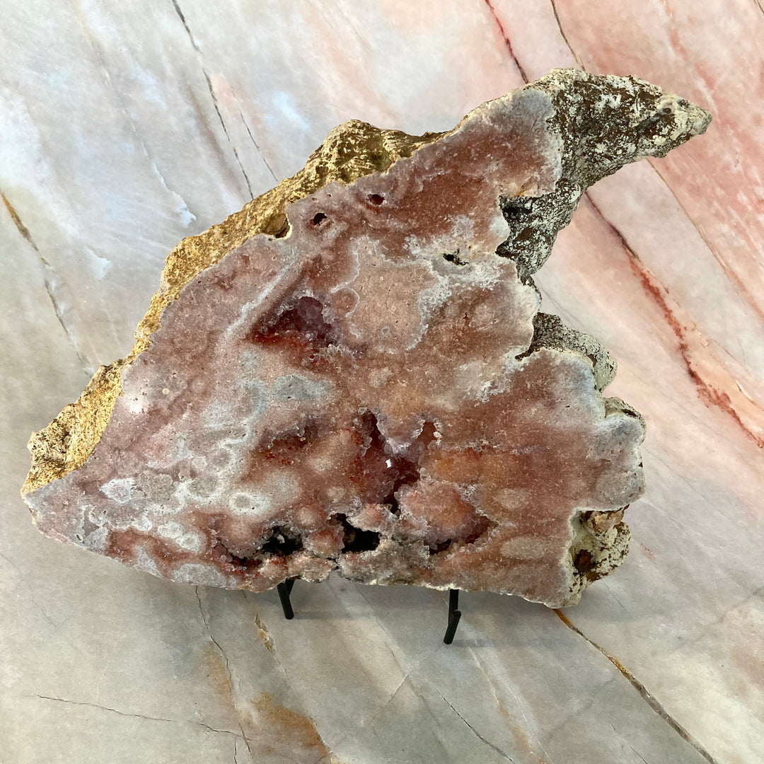 Pink Amethyst Crystal Slice