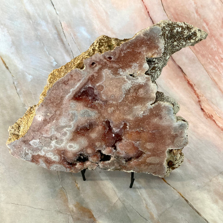 Pink Amethyst Crystal Slice