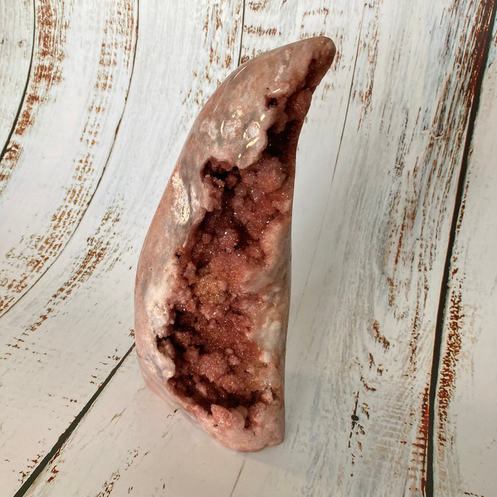 Freeform Pink Amethyst Crystal Cluster