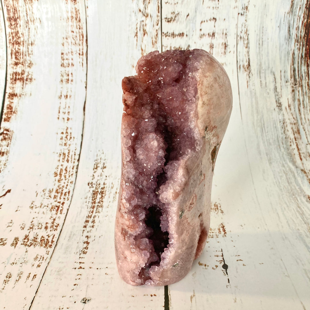Freeform Pink Amethyst Crystal Cluster