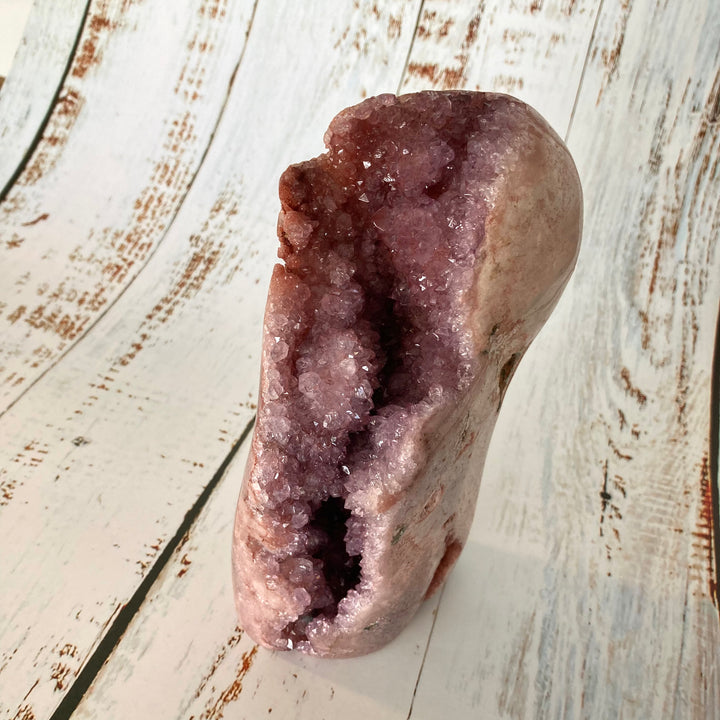 Freeform Pink Amethyst Crystal Cluster
